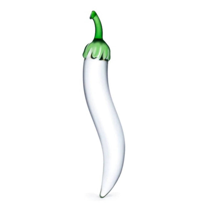 Glas Naturals Chili Pepper Dildo Clear 8.25 Inch  - Prowler UK - Gay Sex Toys