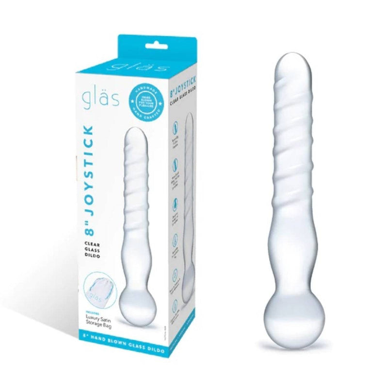 Load image into Gallery viewer, Glas Joystick Dildo Clear 8 Inch - Simply Pleasure

