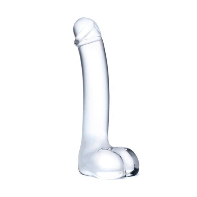 Glas Realistic Curved G-Spot Dildo Clear 7 Inch  - Prowler UK - Gay Sex Toys