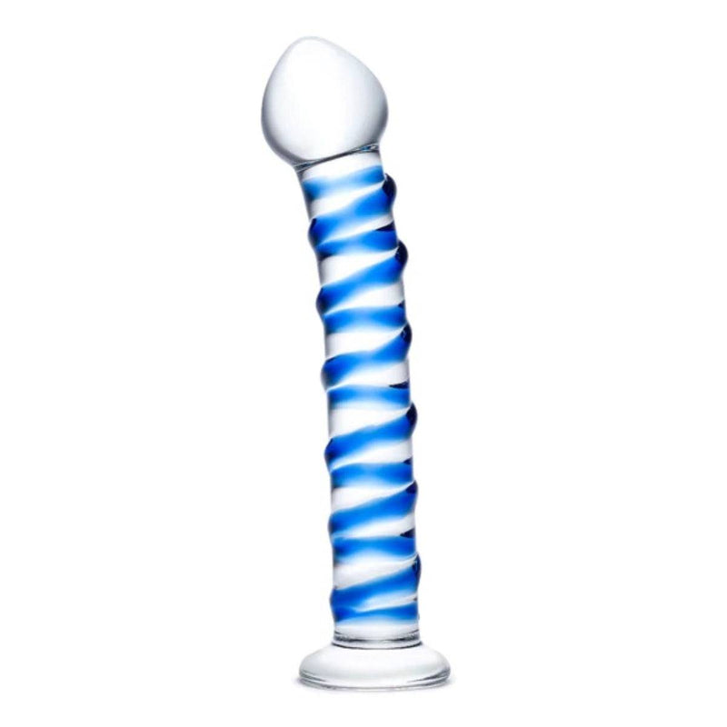 Best Selling Gay Sex Toys by Glas: Spiral Dildo Blue 7.5 Inch | Prowler Best Selling Gay Sex Toys by Glas: Spiral Dildo Blue 7.5 Inch | Prowler