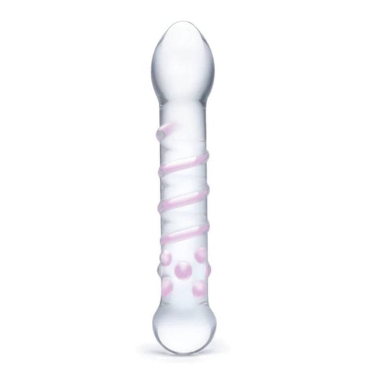 Glas Spiral Staircase Full Tip Clear 7.25 Inch - Simply Pleasure